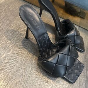 Bottega Veneta Black Quilted Heels